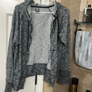 Gap fit zip up sweater with hoodie